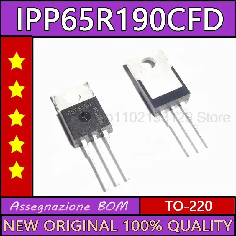 

10 шт. IPP65R190CFD IPP65f6190 TO-220.