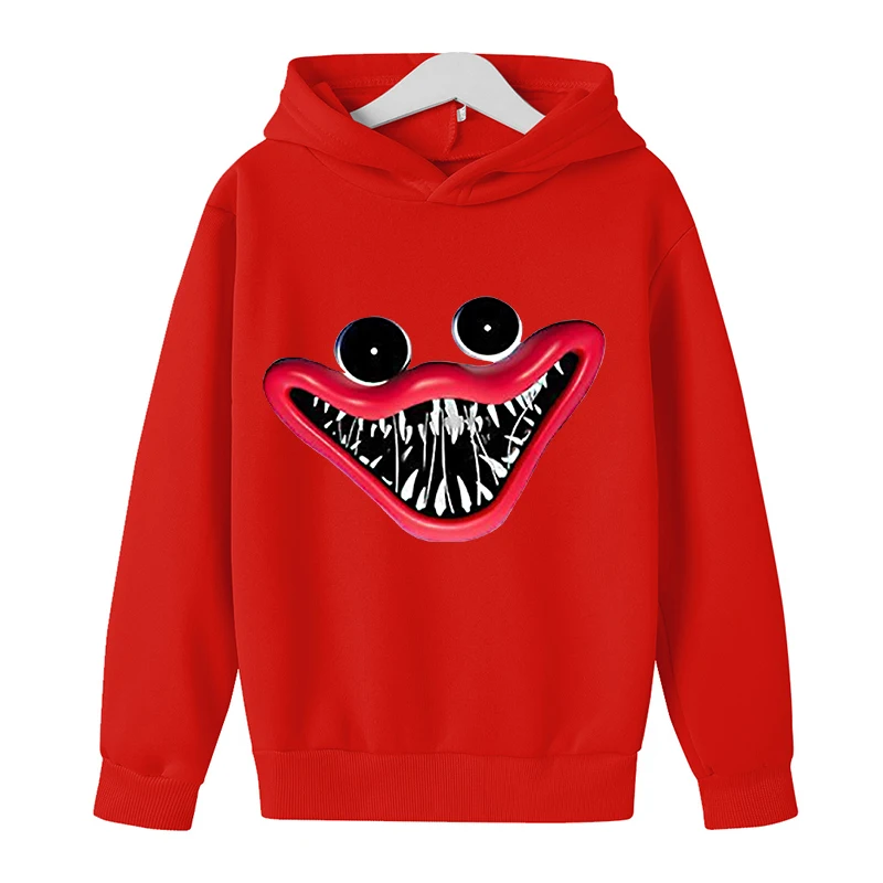 

Huggy Wuggy Game Hoodie Boys Girls Play Poppy Print Clothes Kawaii Sweatshirts Women Hip Hop Gothic Streetwear Kids Gift