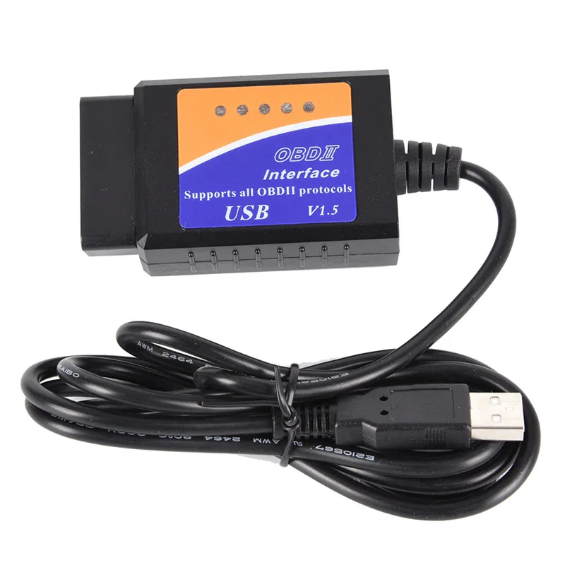 

ELM327 V1.5 USB OBD2 сканер для автомобиля ELM 327 в 1,5 OBDII Автомобильные диагностические инструменты ELM-327 OBD 2 считыватели кодов диагностический интерфе...