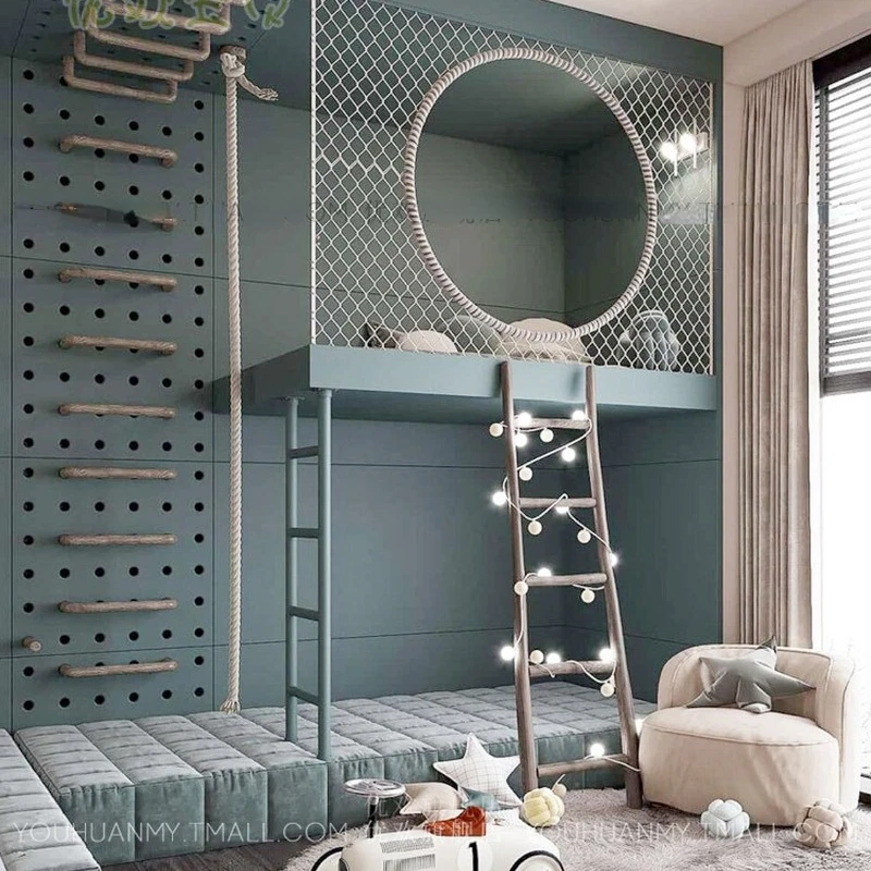 

Children 'S Room Height-Adjustable Bed Whole House Custom Game House Climbing Rack Secret Base Cottage Game House