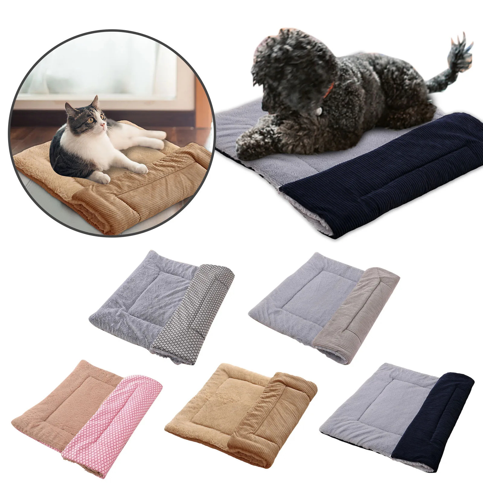 Зимний теплый коврик для кошек питомник собак мягкий роскошный плюшевый матрас и