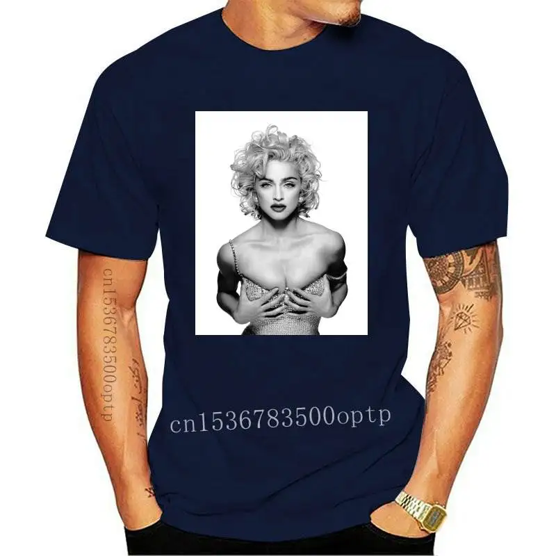 

Новинка 2022, футболка с изображением богини Мадонны и лузы, Женская Винтажная футболка в стиле Харадзюку в стиле панк, милая хлопковая футбол...