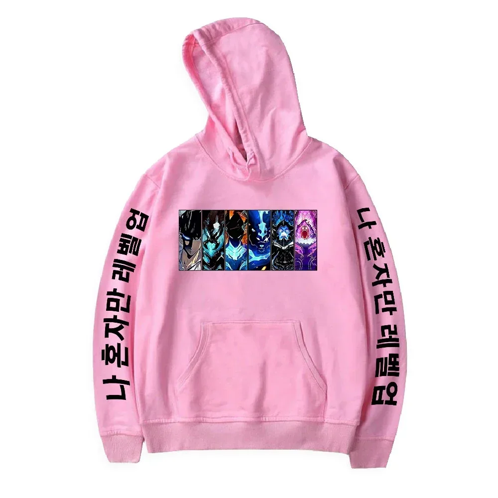 Корейская манга Solo Leveling Sung Jin Woo Толстовка с капюшоном Весенняя мода Мужчины