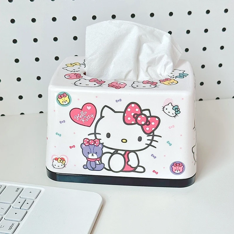 Es Hello Kittys Cartoon Student Family Cute Living Room Bedroom Tissue Paper Storage Portable Toys Gifts