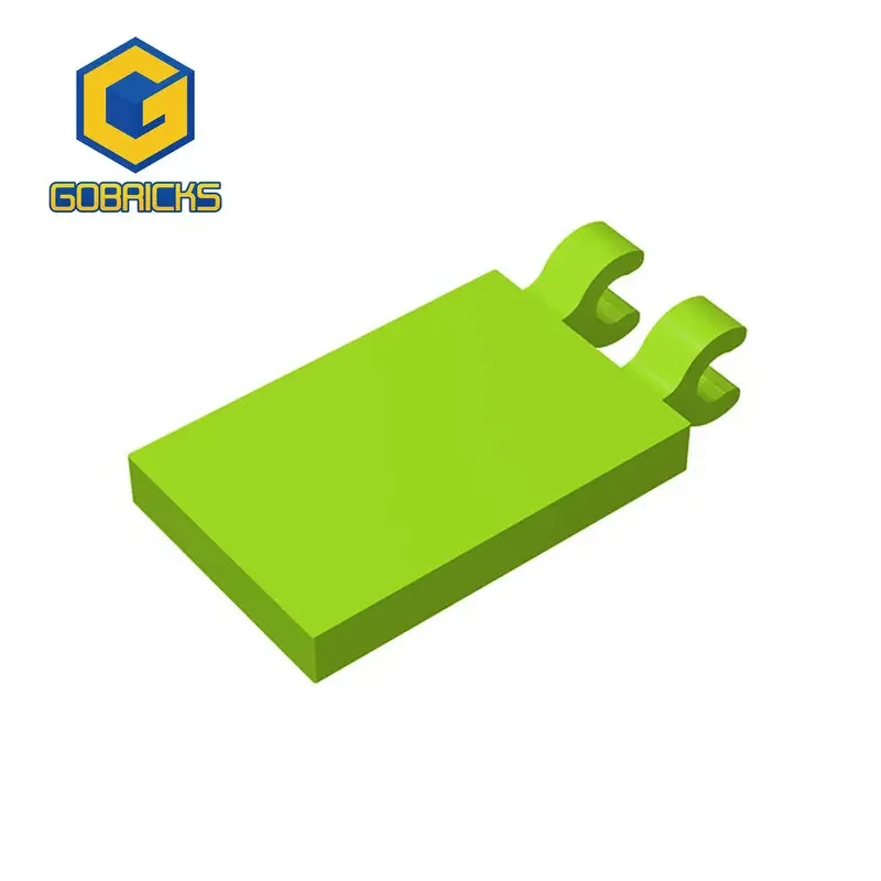 Gobrick 1 шт. MOC 2x3 с 2 зажимами кирпичи совместимые моделями 30350 детали конструктора