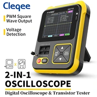 cleqee dso tc2 handheld digital oscilloscope 200kmhz 2 5mss graphic display transistor tester auto home appliance repair