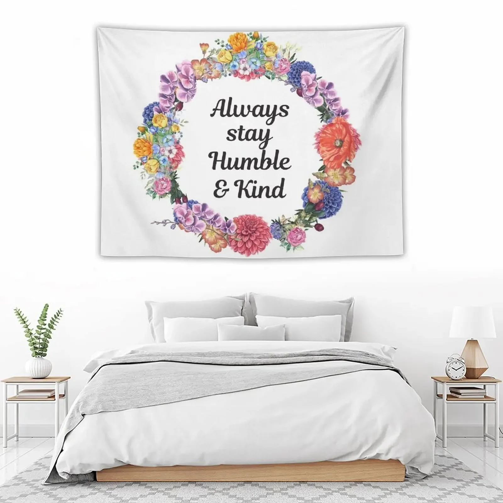 Гобелен с надписью Always оставайся скромным And Kind украшение для дома на стену