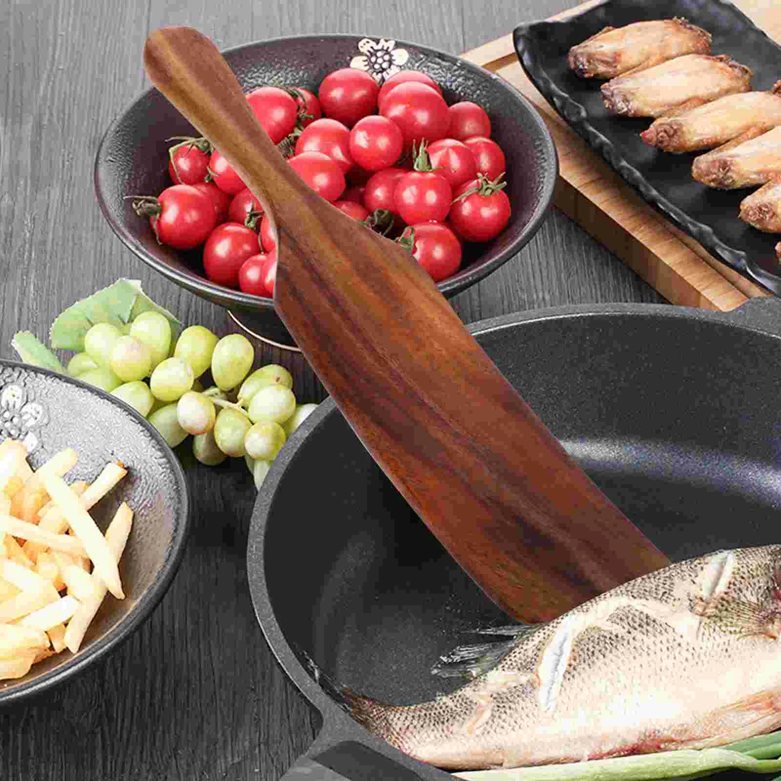 

Dough Scraper European Style Long Handle Wooden Handled Spatula Kitchen Turner Non Stick Cookware Cooking accessories