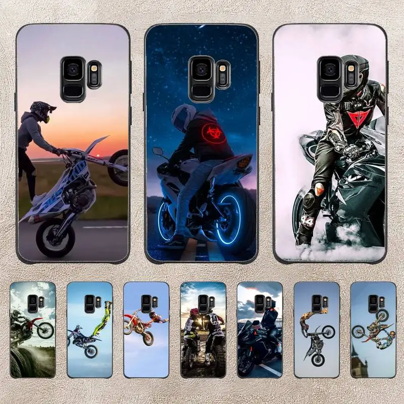 

Moto Cross Motorcycle Sports Phone Case For Samsung Galaxy J200 J2 Prime J2 Pro J6 2018 J250 J4 Plus J415 J5 Prime J7