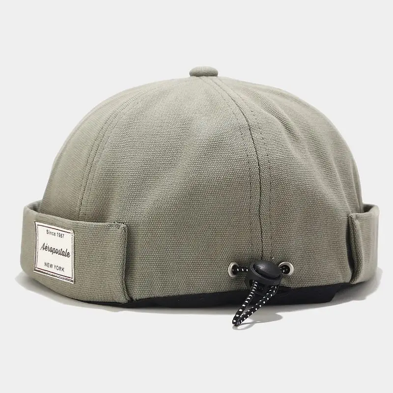 

Men Women Hat Retro Dome Melon Brimless Beanie Cap Skullcap Sailor Cotton Mechanic Landlord Elastic Panels Docker Hats Wholesale