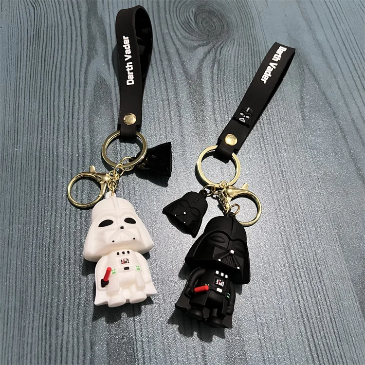 Disney Star Wars Keychain Anime Figure Darth Vader Imperial Stormtrooper Dolls Keychain Pendant Children's Toy Birthday Gift