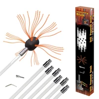 hot sale n chimney cleaning brush duct brush cleaner kit fireplace chimney brushes