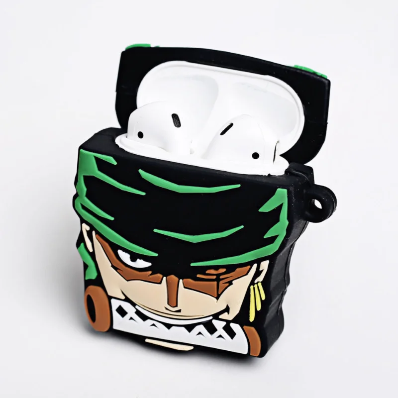 Фото Силиконовый чехол для наушников One Piece Zoro для Airpods 1 2 3 Pro, чехол для беспроводных Bluetooth-наушников, подарки на день рождения №1