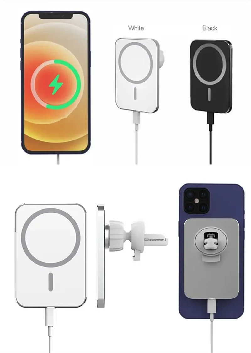 

15W For MagSafe Original Magnetic Car Phone Holder Wireless Charger For iPhone 12 13 11 14 Pro Max Fast Charge Air Vent Bracket
