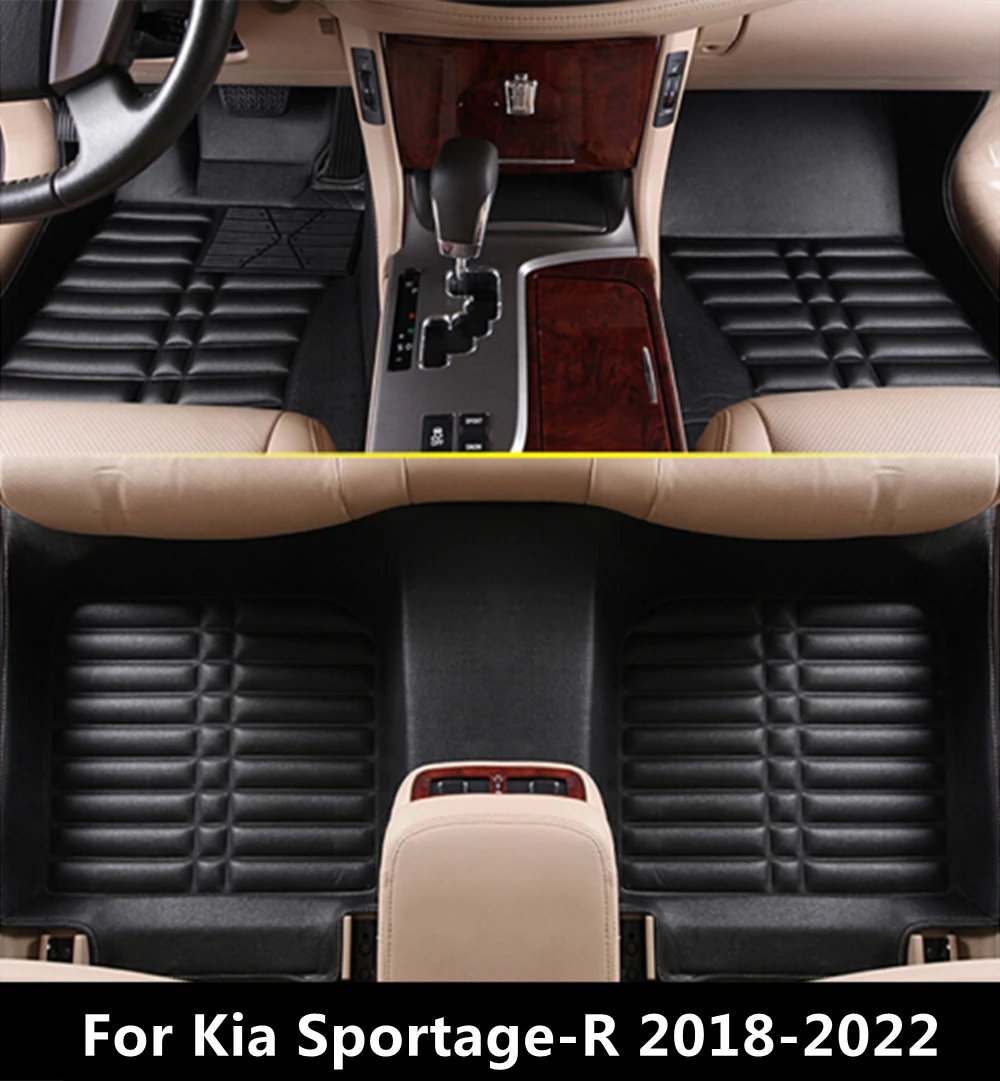SJ-alfombrillas impermeables 3D para suelo de coche, alfombrillas personalizadas para suelo delantero y trasero, estilo de Auto, apto para KIA sportage-r 2018, 19-20, 21-2022