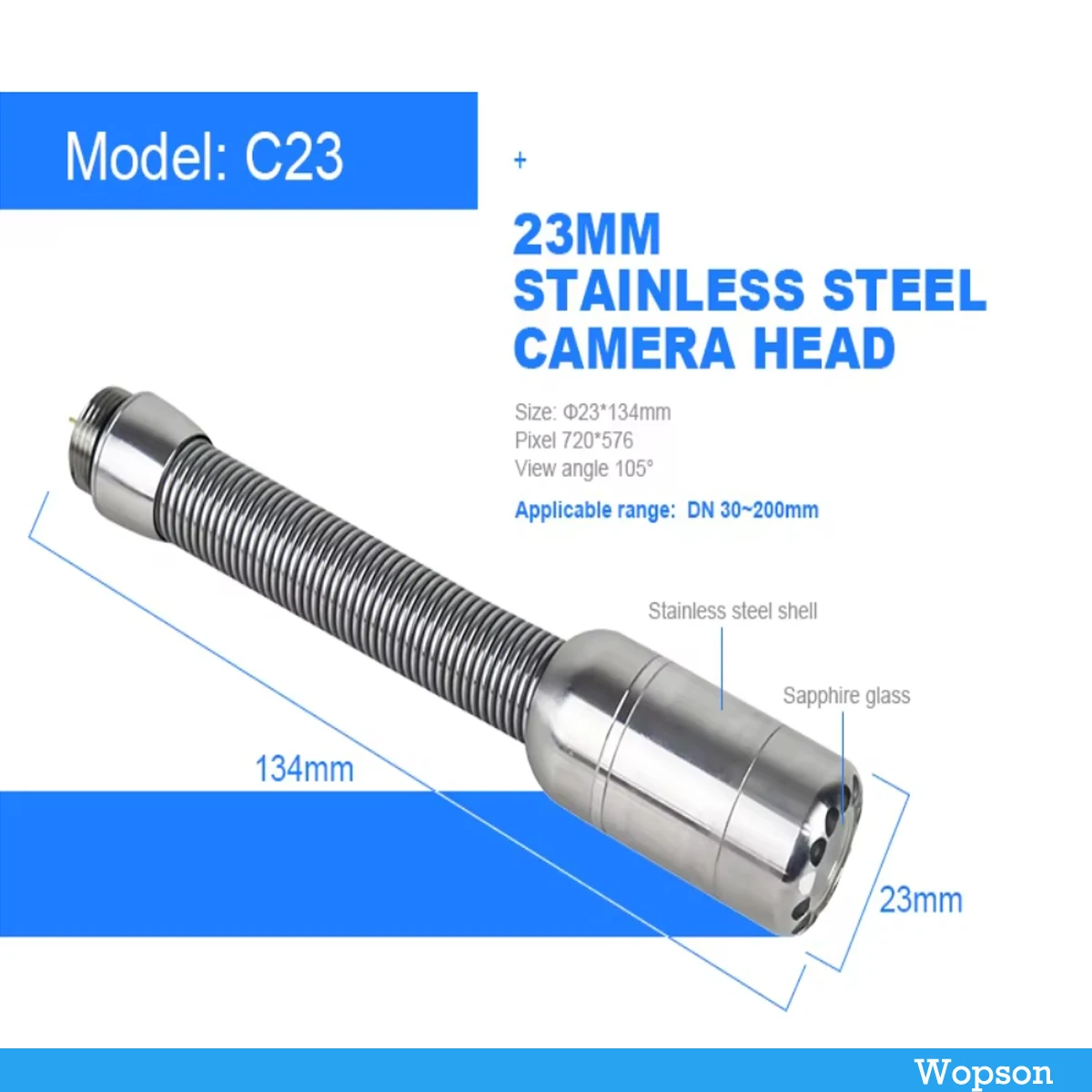 40 мм 80 ABS противоскользящая насадка для камеры 23 инспекционная видеотрубка