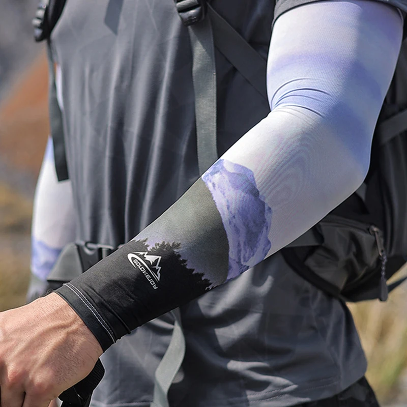 

Размера плюс наружные солнцезащитные велосипедные рукава с 3D принтом, нарукавники с УФ-защитой, велосипедные рукава, рукава для рыбалки и скалолазания