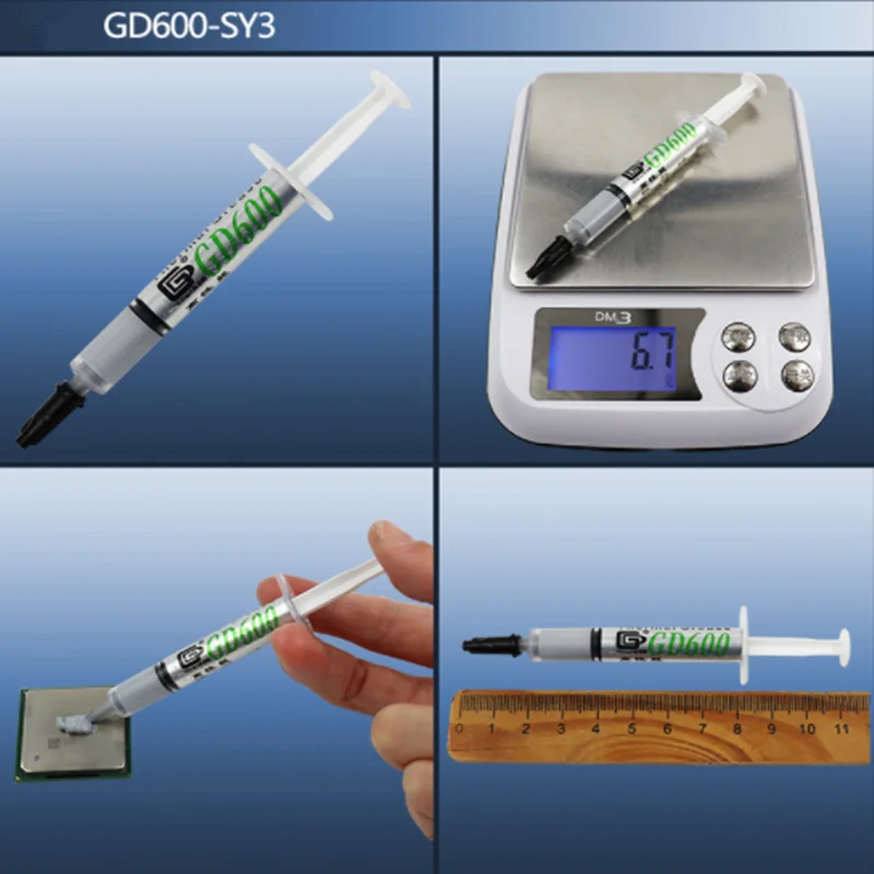 Теплопроводящая паста GD900 серая термопаста Для ЦП 1/3/7/15/30 г | Компьютеры и офис