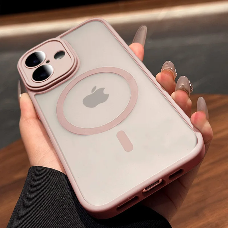 Роскошный Матовый чехол Magsafe для телефона IPhone 16 15 14 13 12 11 Pro Max Plus Защитная пленка