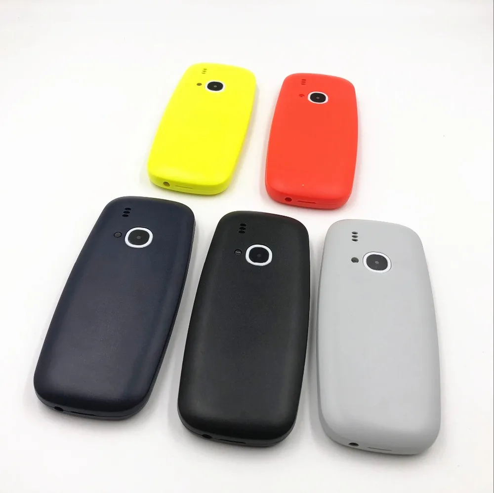 Новый полный оригинальный корпус для Nokia 3310 чехол + клавиатура задняя крышка