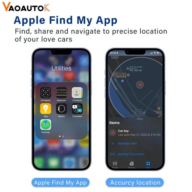 Фото AP100 для Iphone Ipad Mini GPS трекеры OBD Автомобильный локатор Официальный Find My ITag OBD GPS-монитор Локатор автомобиля Анти-потерянный №4