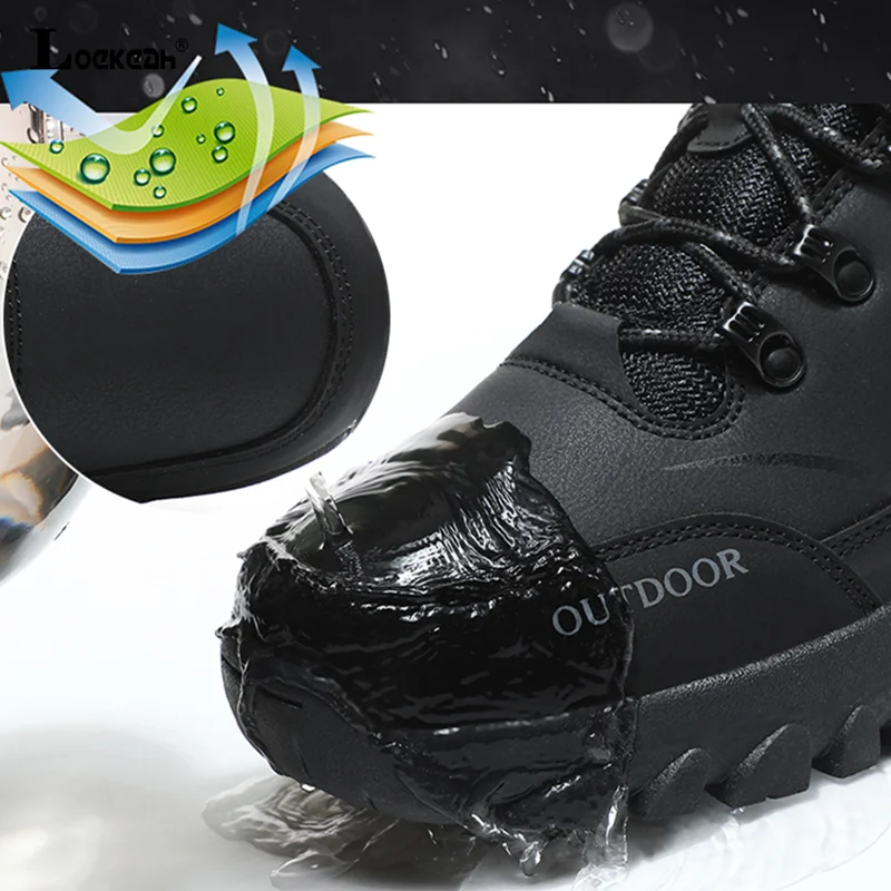 Men Women Waterproof Wear-resistant Hiking Sneaker Breathable Non-slip Trekking Hunting Sport Footwear Climbing Tactical Shoes