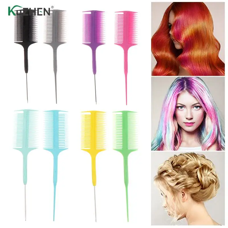 

2Pcs/set Pick Dyeing Comb Profession Dyeing Comb Perm Hair Dyeing/comb Pick Hair Comb Pro Household Anti-static Fine-tooth Comb