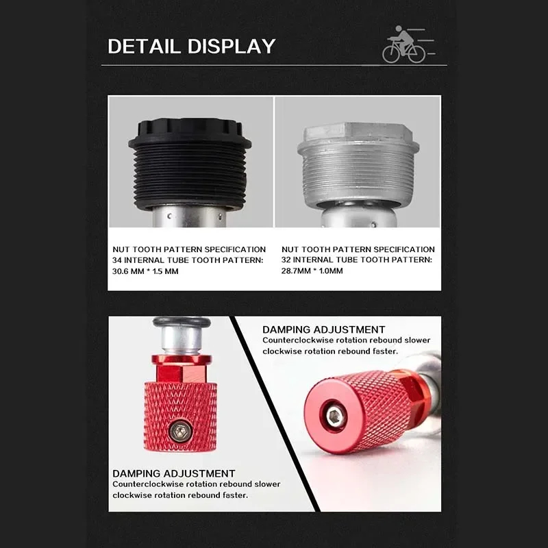 Велосипедная подвеска картридж демпфирующий стержень для масла 26/27 5/29 дюймов