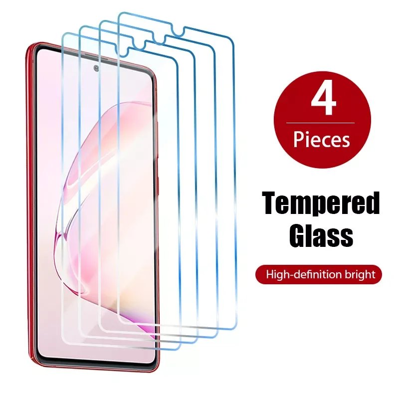 4pcs tempered glass for samsung a72 a52 a42 a32 5g protector glass for samsung  m51 m31 m31s m21 m12 m11