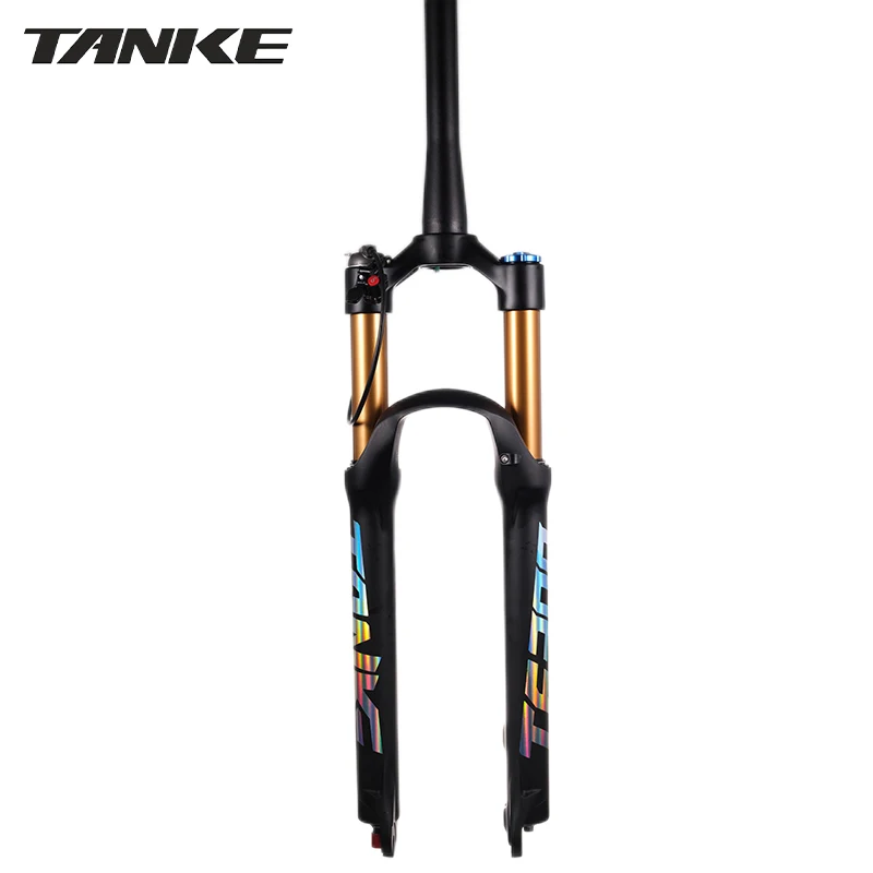 

TANKE Bike Fork Solo Air With Rebound Adjustment MTB Front Suspension 26/27.5/29er Straight/Tapered RL/LO Bicycle Quick Release