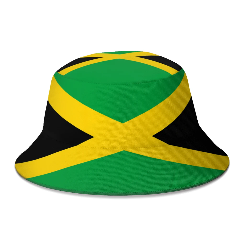 Winter Jamaica Flag Bucket Hat for Boy Girl Customized  Fisherman Hat Travel Sun Hat