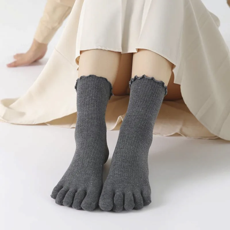 Рисунок 5 - Носки Женские однотонные с оборками и пальцами