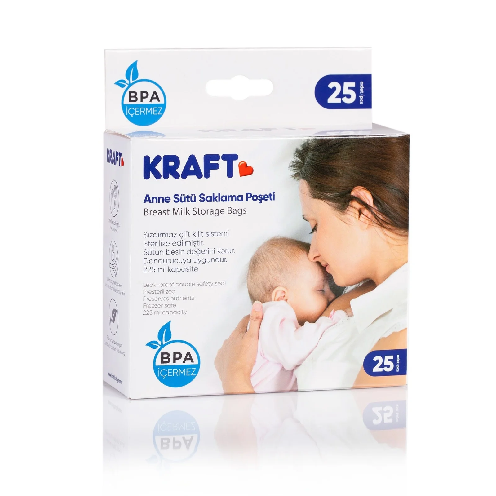 

ebebek Kraft Breast Milk Storage Bag 25 Pcs