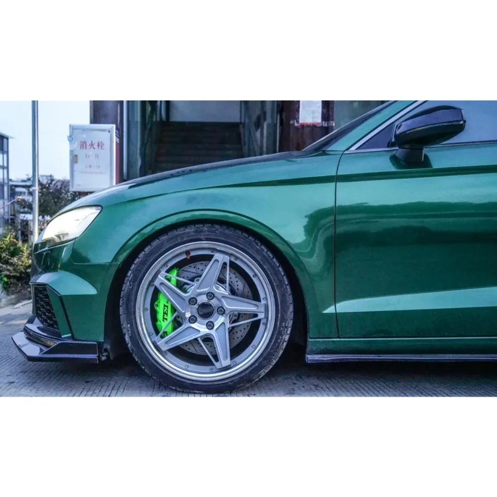 

BIG BRAKE KIT E-BRAKE 4 Piston Brake Kit Front Big Brake Caliper 4 Piston 355X32mm For AUDI A4 B8 B9 2007-2021 18Inch Wheel