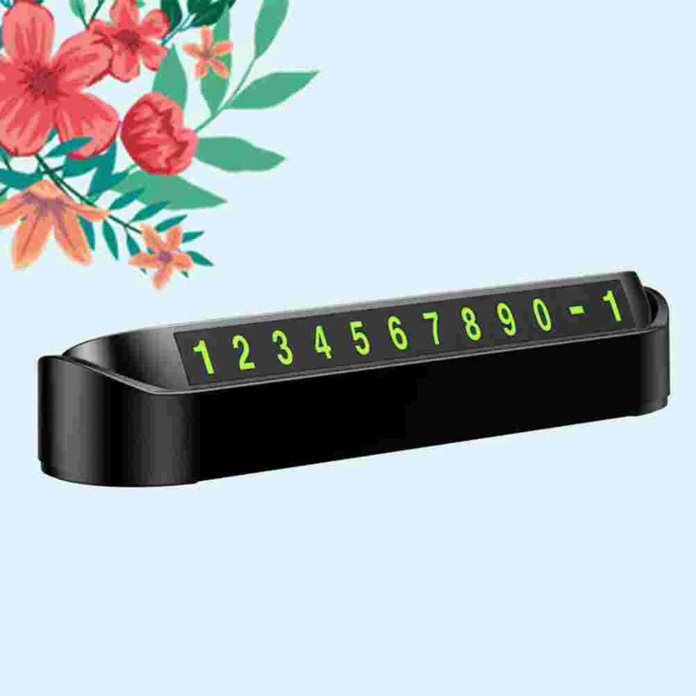 

1 Pc Creative Temporary Parking Card Mobile Number Tool Visible at Night Car Interior Accessories for Car