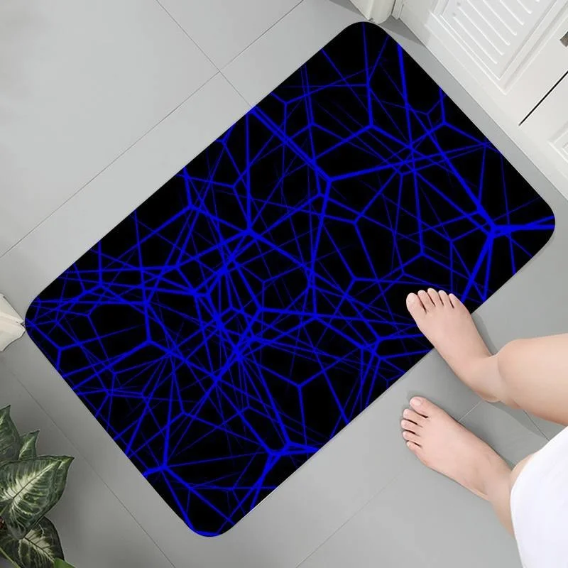 

Mats Bedroom Anti-slip Living Room Rug Carpet For Flannel Home And Comfort Abstract Neuron Room Carpets Mat bedside Prayer Rug