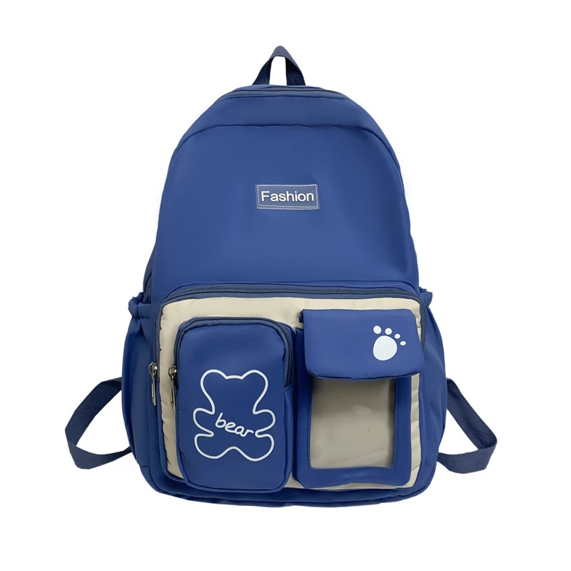 

New Large Capacity Nylon Waterproof Women Backpack Fashion Casual Travel Kawaii Shoulders Schoolbag for Teenagers Girls Bookbag