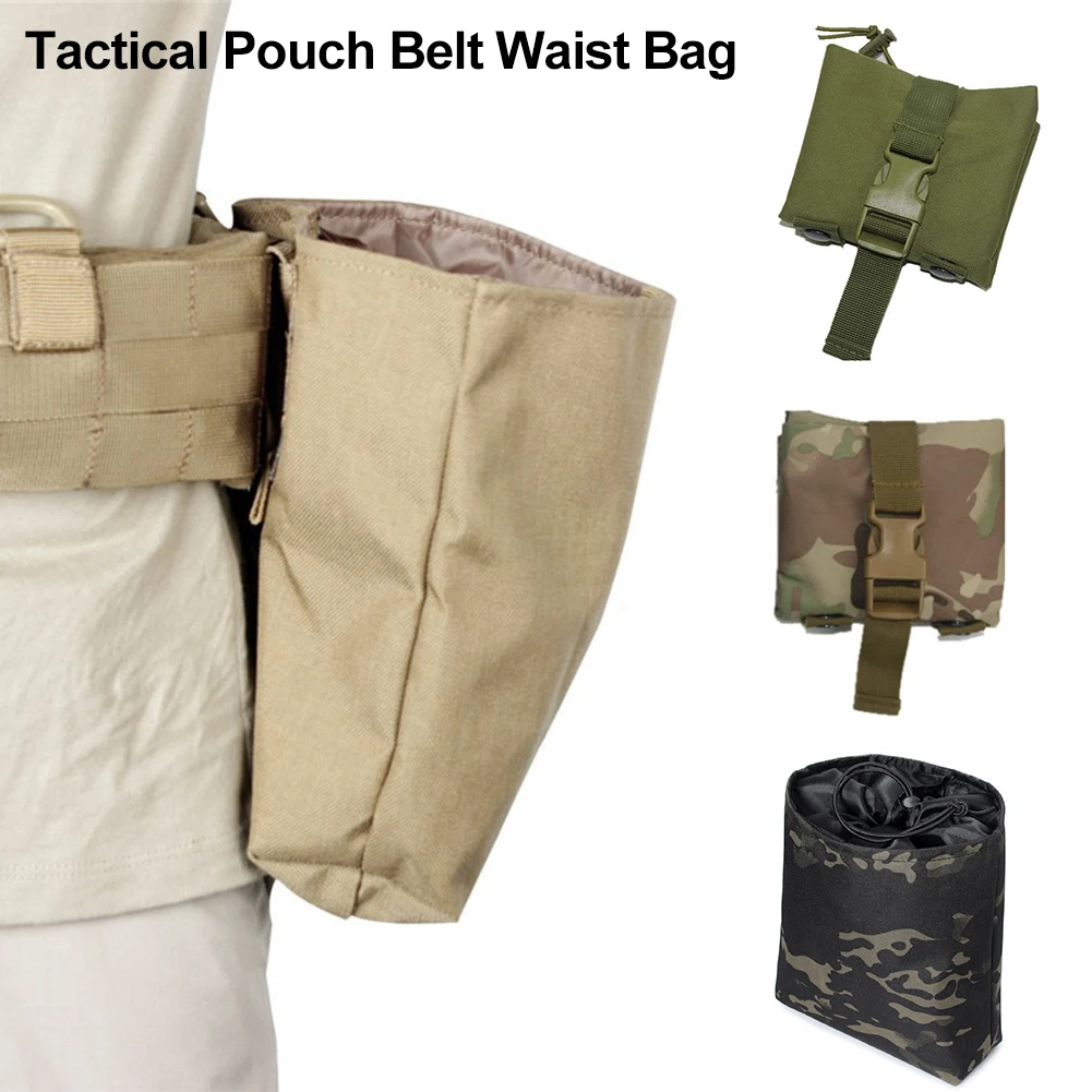 

Pouch Utility Tactical Military Gun Foldable Bag Molle Ammo Holster Folding Magazine Drop Recovery Mag Airsoft Dump Hunting