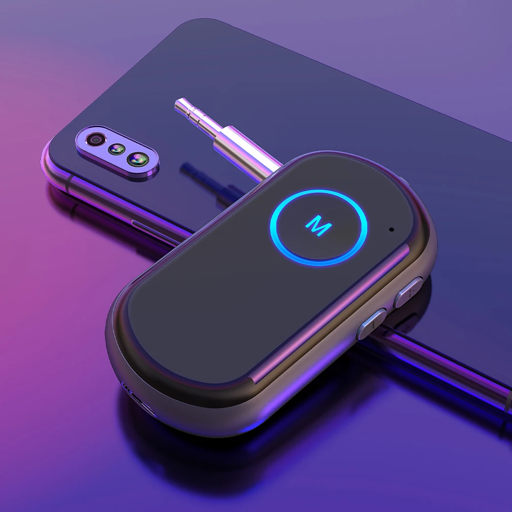 

Автомобильный Bluetooth-адаптер 5,0 2 в 1, беспроводной приемник, передатчик с микрофоном, гарнитура для звонков, разъем 3,5 мм, музыкальный аудиоада...