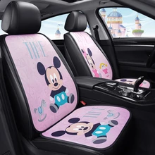 Disney – coussin de siège de voiture universel quatre saisons, dessin animé mignon, accessoires de voiture créatifs, tapis de voiture monolitique  (4)