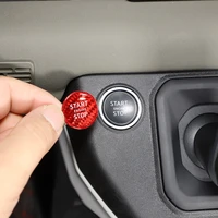 for 20 22 land rover defender engine start button trim coverignition button sticker real carbon fiber interior trim accessories
