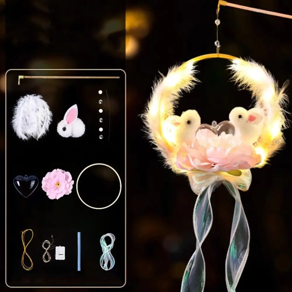 Ручная работа праздничный Светящийся Ручной фонарь средней осени