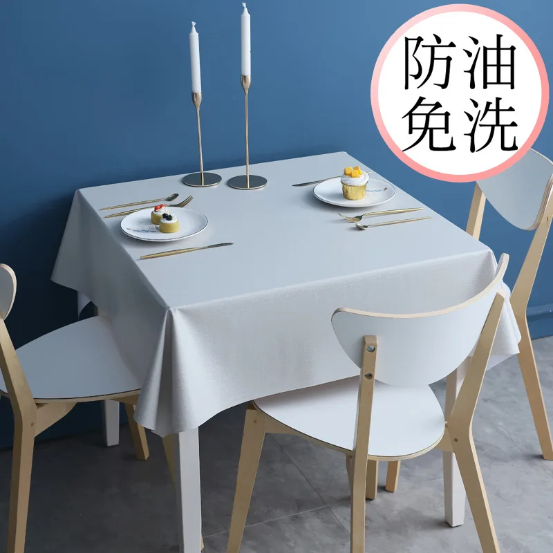 

Small square table cloth waterproof and oil proof hot disposable pure color_Kng642