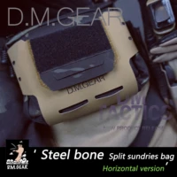 dmgear steel bone split sundries bag molle belly pack medical kit multifunctional pouch horizontal version