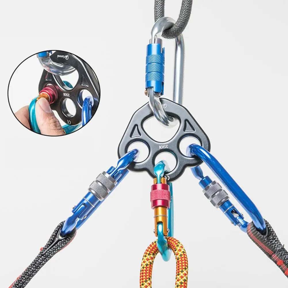 

Convenient Corrosion Resistant Aviation Aluminum Cave Exploration 3 Holes Climb Descender Plate Climbing Supplies