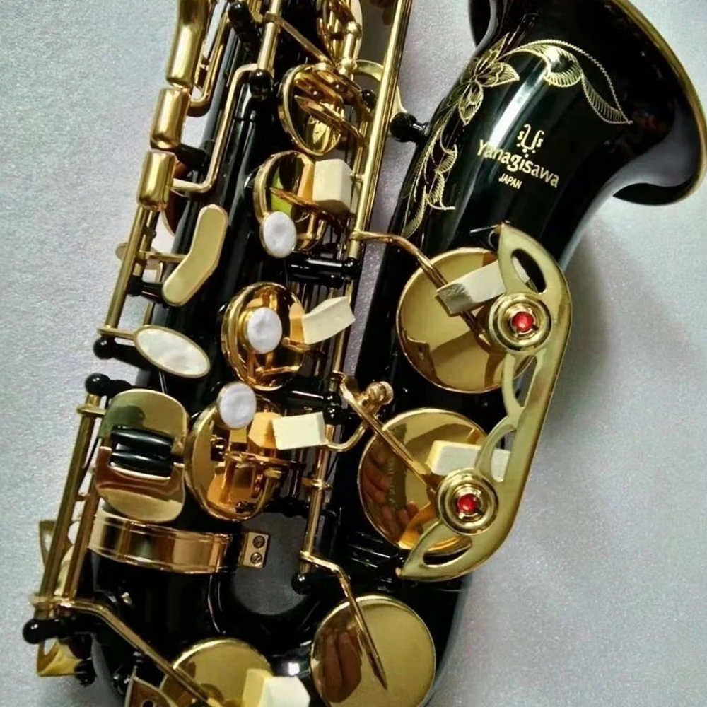 Высокое качество A991 альт-саксофон Eflat черное золото ключ хризостом