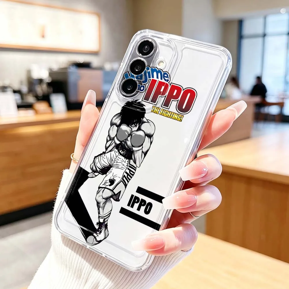 Фото Чехол для телефона с изображением комиксов Hajime No Ippo для Samsung Galaxy A71 A57 A56 A55 A54 A53 A51 A17 A16 A07 A06 A05, прозрачный. №5