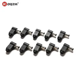 10 шт.лот 90 градусов 2,1x5,5 мм 2,1 мм кабель питания постоянного тока Прямоугольный штекер паяльный шнур наконечник адаптер разъем