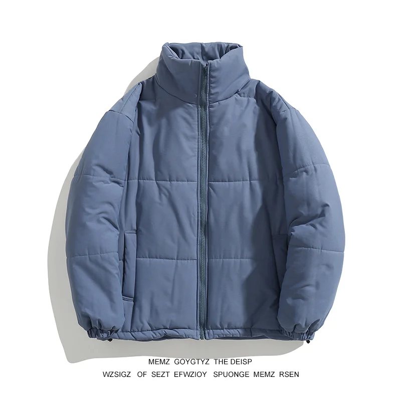 Winter Jacket Men Parkas Thicken Warm Coat Mens Stand Collar Jackets Solid Color Parka Coat Women Fashion New Streetwear