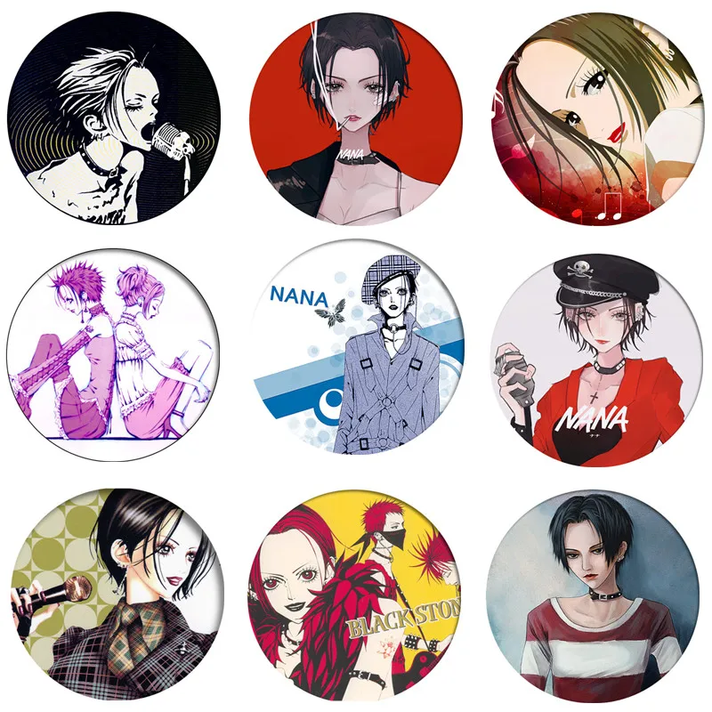 

Free Shipping Anime Pin Oosaki Nana Figure Cosplay Badge Backpack Icon Button Cartoon Brooch Accessories Gifts